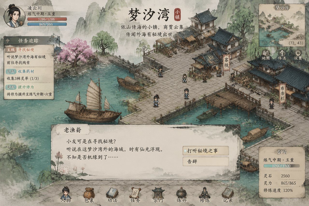 谪仙索欢录 剧情探索 实机截图 5